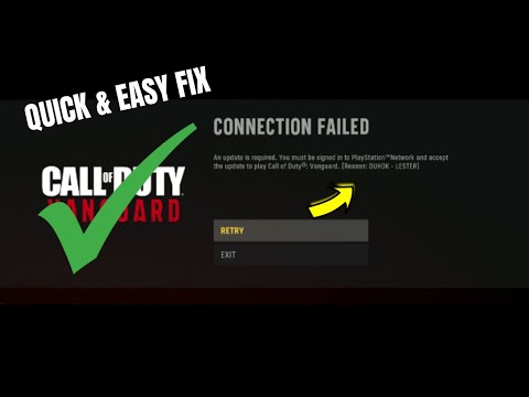 VANGUARD UPDATE FIX ON PS5 (DUHOK LESTER ERROR FIX)