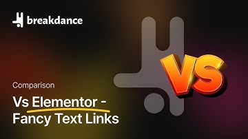 Breakdance Vs Elementor #10 - Fancy Text Links
