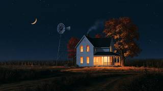 1940s, a quiet night by the old farm windmill | soft oldies from inside the house | sleep, relax screenshot 4