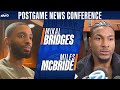 Mikal Bridges and Miles McBride on value of Knicks' deep bench