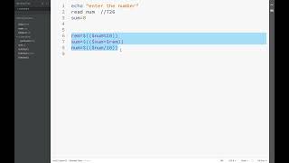 | Operating System | Shell Program - Sum of all digits from a given number