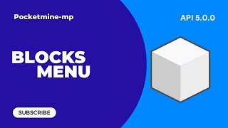 Plugin Blocks Menu | BlocksMenu | Pocketmine-Mp 5.0.0 | Full Config [Download in the description]