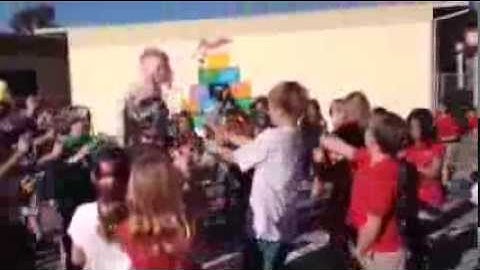 Dr. Cox Gets Sprayed With Silly String!