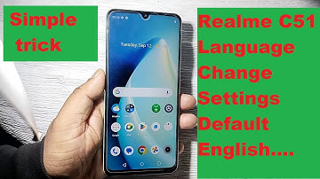 REALME C51 Language Change Settings & Default English Language !