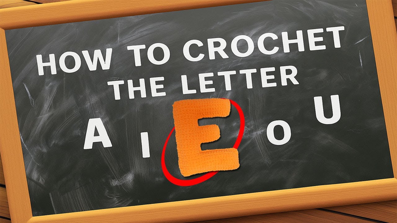 How to Crochet the Letter E (Crochet Letter Series)