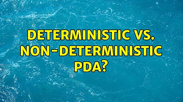 Deterministic vs. Non-Deterministic PDA?