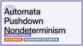 Deterministic vs. Non-Deterministic PDA
