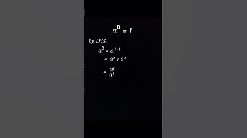 Any Number Power zero is 1 #maths #power #exponents