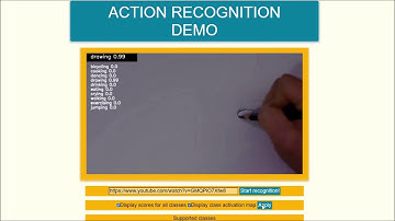Action recognition on video (with class activation map)
