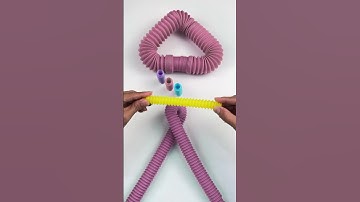 Hook Relaxing ASMR Creating POP-TUBE #asmr #satisfyingvideos #relaxing #oddasmr #insideout #crunchy