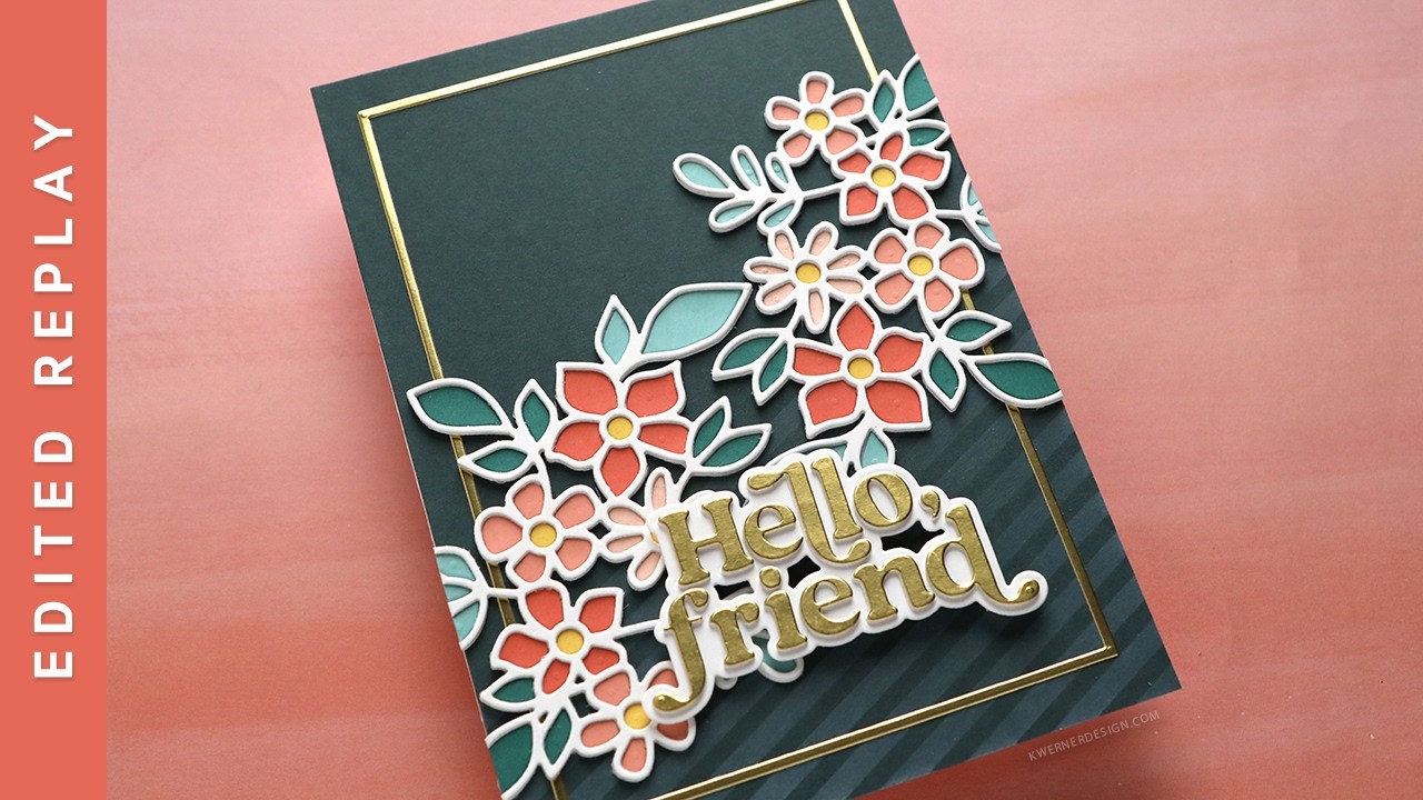 EDITED REPLAY - Diecut Inlay with Daphne's Flowers Dies