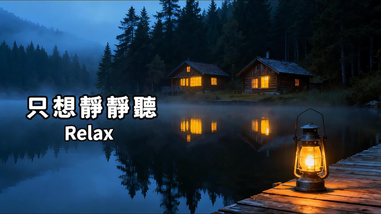 放鬆輕音樂(5)🌈寧靜森林湖畔聽著輕柔音樂，消除焦躁不安；放空獨處、喝咖啡、工作學習、冥想的背景音樂