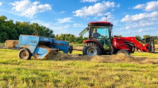 Cutting out final hay of the season