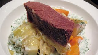 Corned Beef and Cabbage with Parsley Sauce