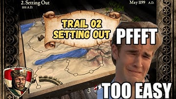 02. Setting Out - Stronghold Crusader HD Trail / Walkthrough [90 SPEED NO PAUSE NO CHEAT]