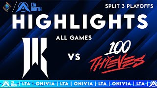 SR vs 100T Highlights ALL GAMES | LTA North 2025 | Shopify Rebellion vs 100 Thieves by Onivia screenshot 1