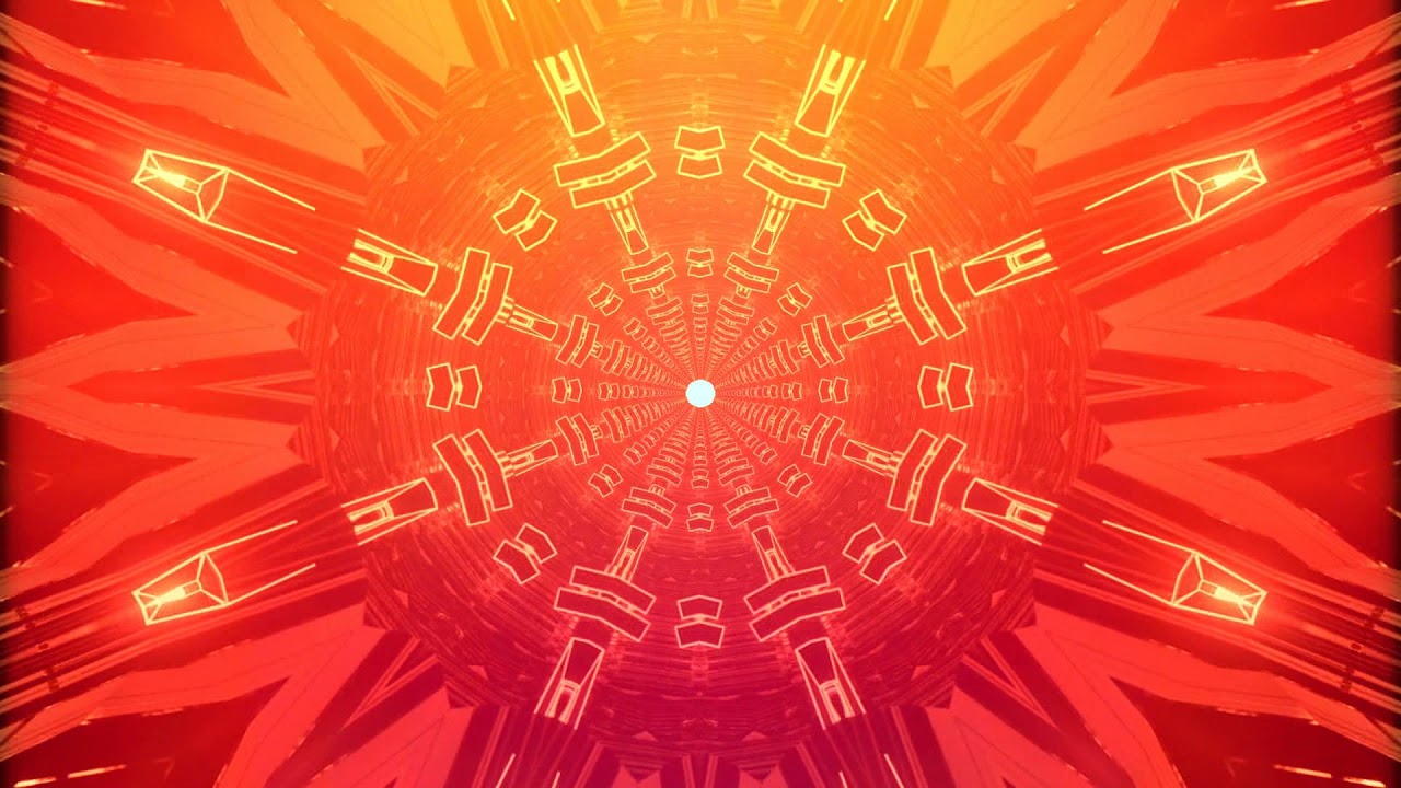 Future Neon Laser Squares Light Tunnel Reflections 4K VJ Loop Moving Background-2022