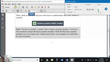 Create Business Partner   Vendor