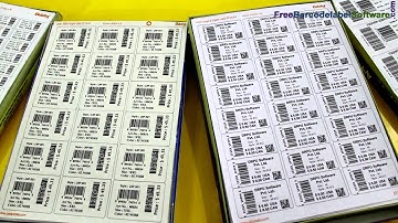 Barcode printing process using Thermal Printer and Laser Printer
