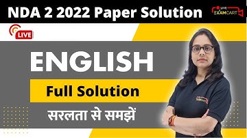 NDA/NA (II) 2022 English Section Analysis | Complete Answer Key
