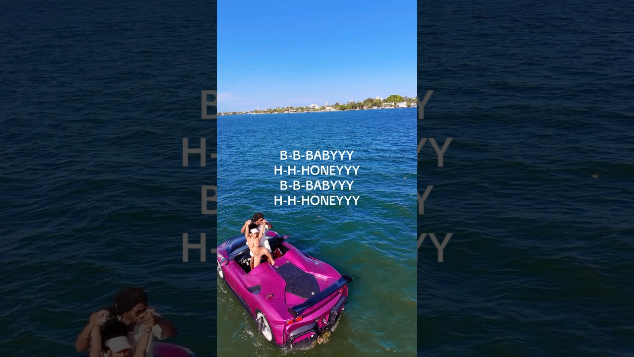 This Purple Supercar Drives on Water 😳💜🌊 #Shorts