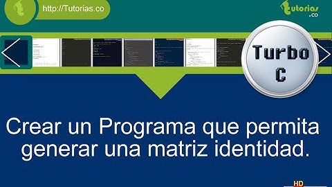 arrays – turbo C (crear matriz identidad)