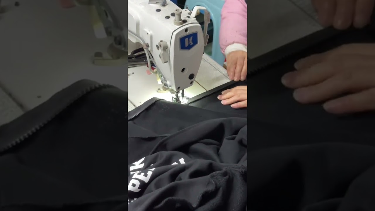 Zipper Hoodie Sewing Process Display