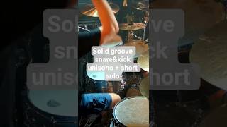 Snare&amp;Kick Unisono Solid Groove + Short Solo -"The Cure" InExit Live #drum #drumsolo#grooveoftheday