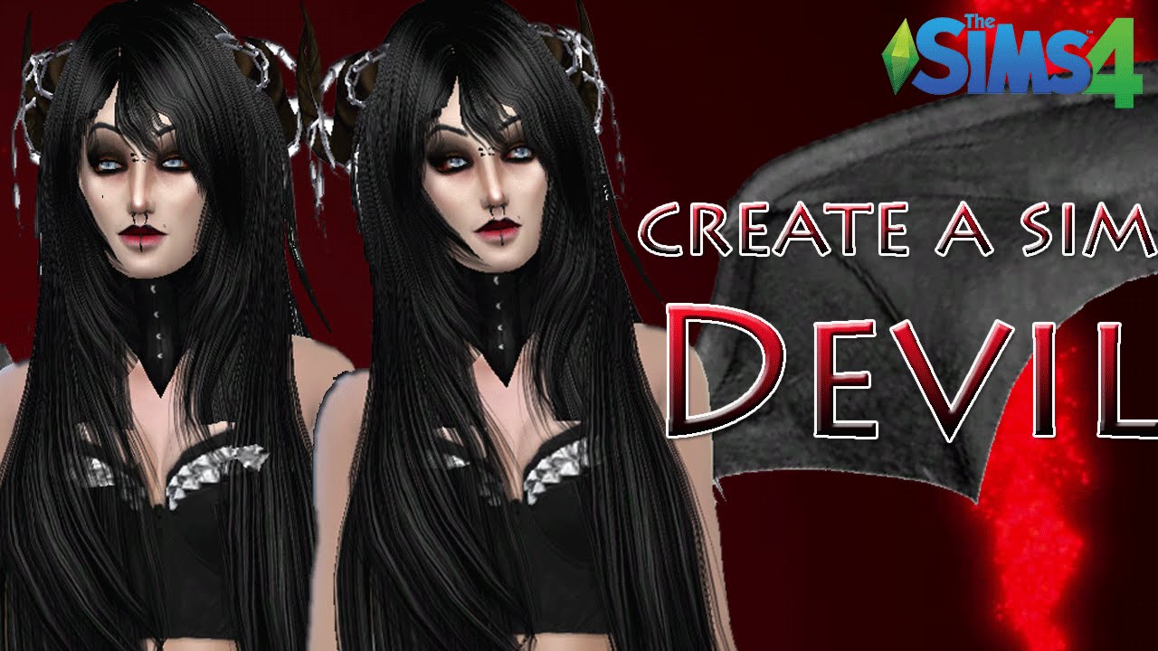 The Sims 4 Create A Sim Devil Full Cc Links Youtube