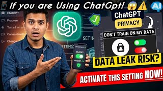IF you are Using ChatGPT📱 Turn OFF This Setting to Protect Your Privacy! 🔒🧑‍💻#chatgpt #privacy