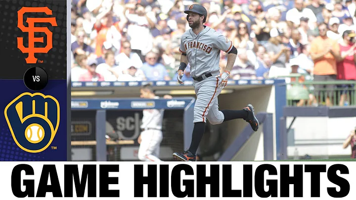 Giants vs. Brewers Game Highlights (8/8/21) | MLB Highlights