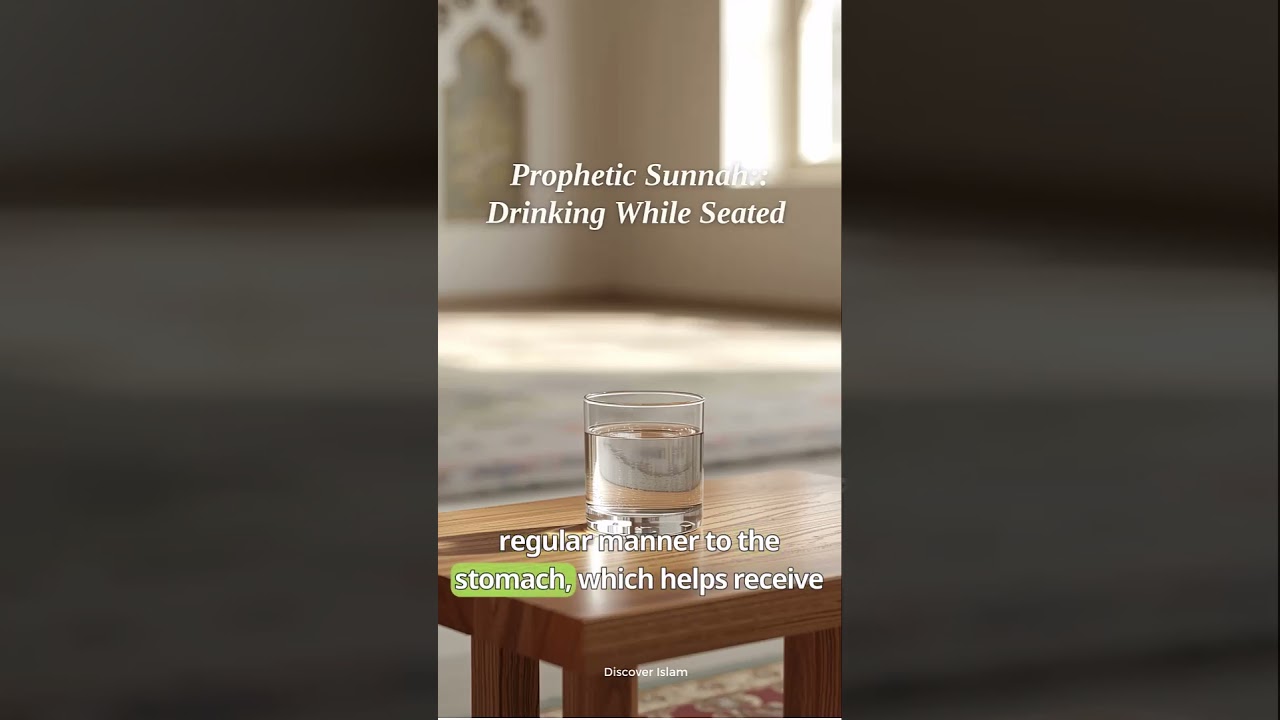 Prophetic Sunnah: Drinking While Seated | Amazing Health Benefits  
