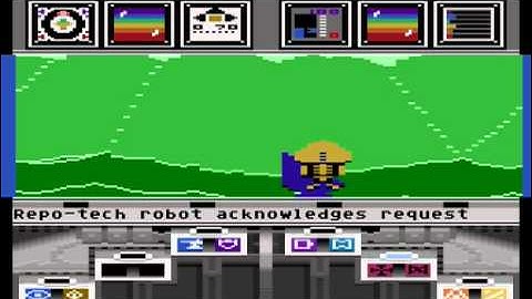 Atari 8-bit Koronis Rift (Lucasfilm Games) - Rift 7 blue Ballblazer Rotofoil hulk