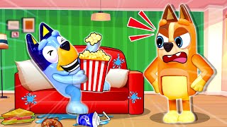 When Mom's Away 🙀🔥 BLUEY! What Are You Doing??| Good Habits for Kids | Bluey Dolls