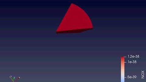 NOX EMISSIONS ANIMATION IN AN OPEN W PISTON FOR A CAT 3410 ENGINE