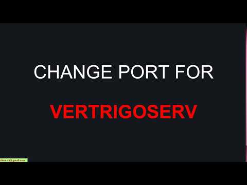 Change default port for VertrigoServ