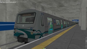 OpenBVE - Linha 1-Azul TUCURUVI X JABAQUARA com o Frota G do Metrô SP