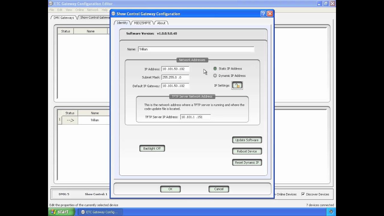 Gce 12 Configuring Show Control Gateways Ideny Tab You Gce 12 Configuring Show Control Gateways Ideny Tab