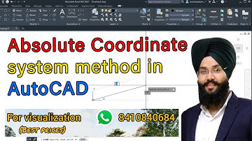 AutoCAD Draw Line with Coordinates | Coordinate system method AutoCAD