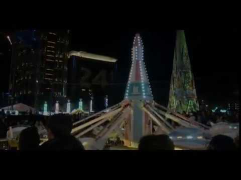 2016年新北歡樂耶誕城夜景及3D光雕秀隨意拍