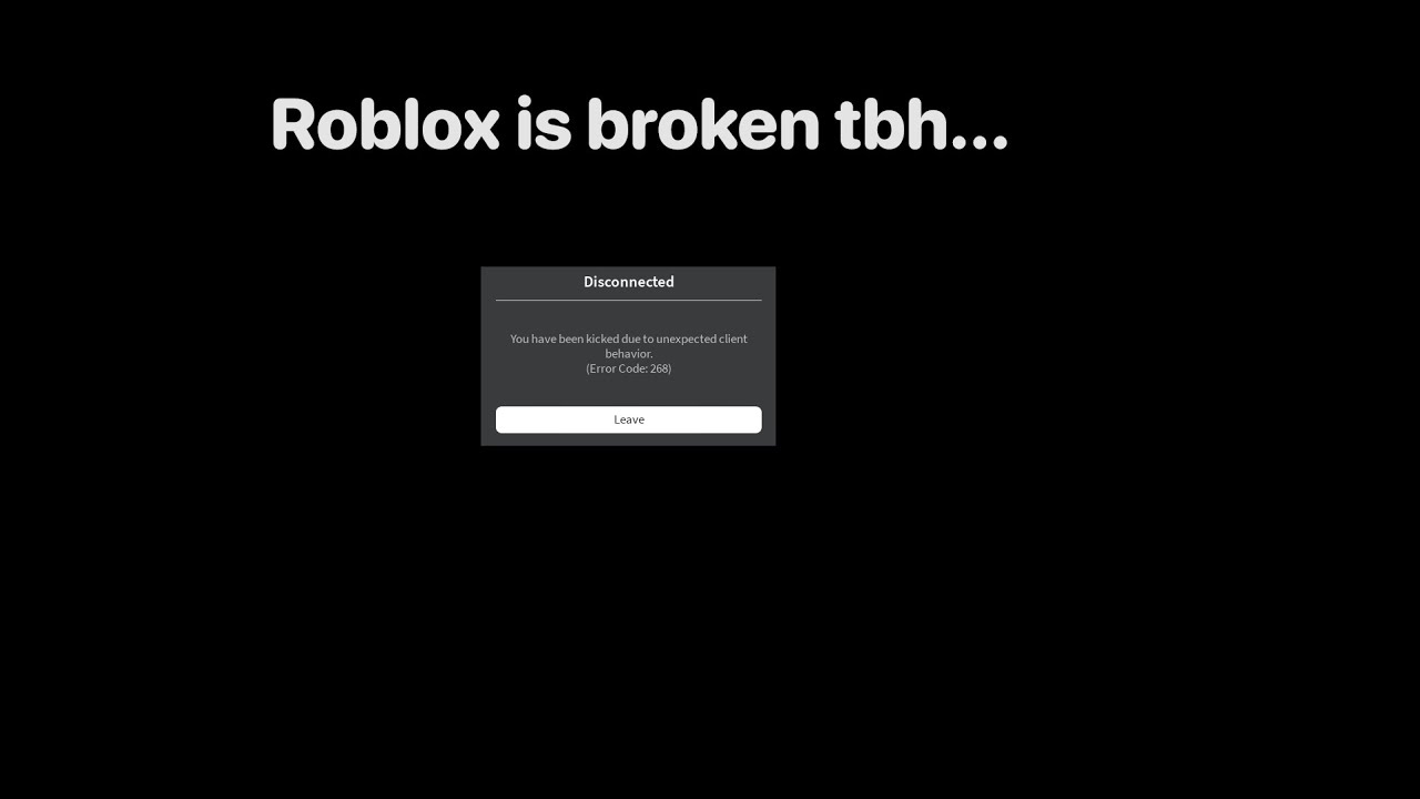 I ve Been Kicked From Roblox Numerous Times Error 268 Bugs YouTube I Ve Been Kicked From Roblox Numerous Times Error 268 Bugs Youtube