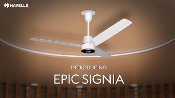 Experience the perfect blend of style and efficiency with the Havells Epic Signia BLDC Ceiling Fan.