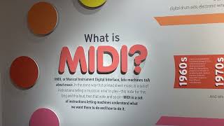 The MIDI@40 Exhibit at the NAMMs Museum Of Making Music