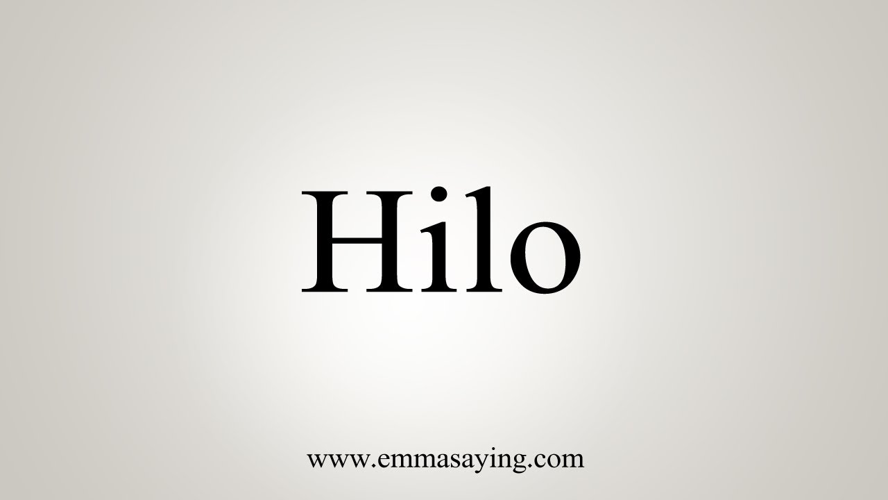 What Is Hilo In Spanish What Is Hilo In Spanish