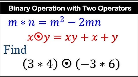 Binary Operations Combining Two Operators