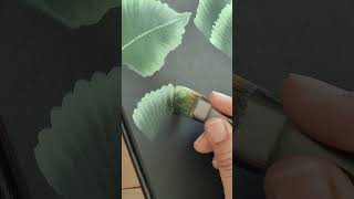 How to paint leaf | beginners painting 🖌️🎨 #art #diy #artist #beginnerpainting #easypainting #easy