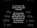 I’m sorry guys…