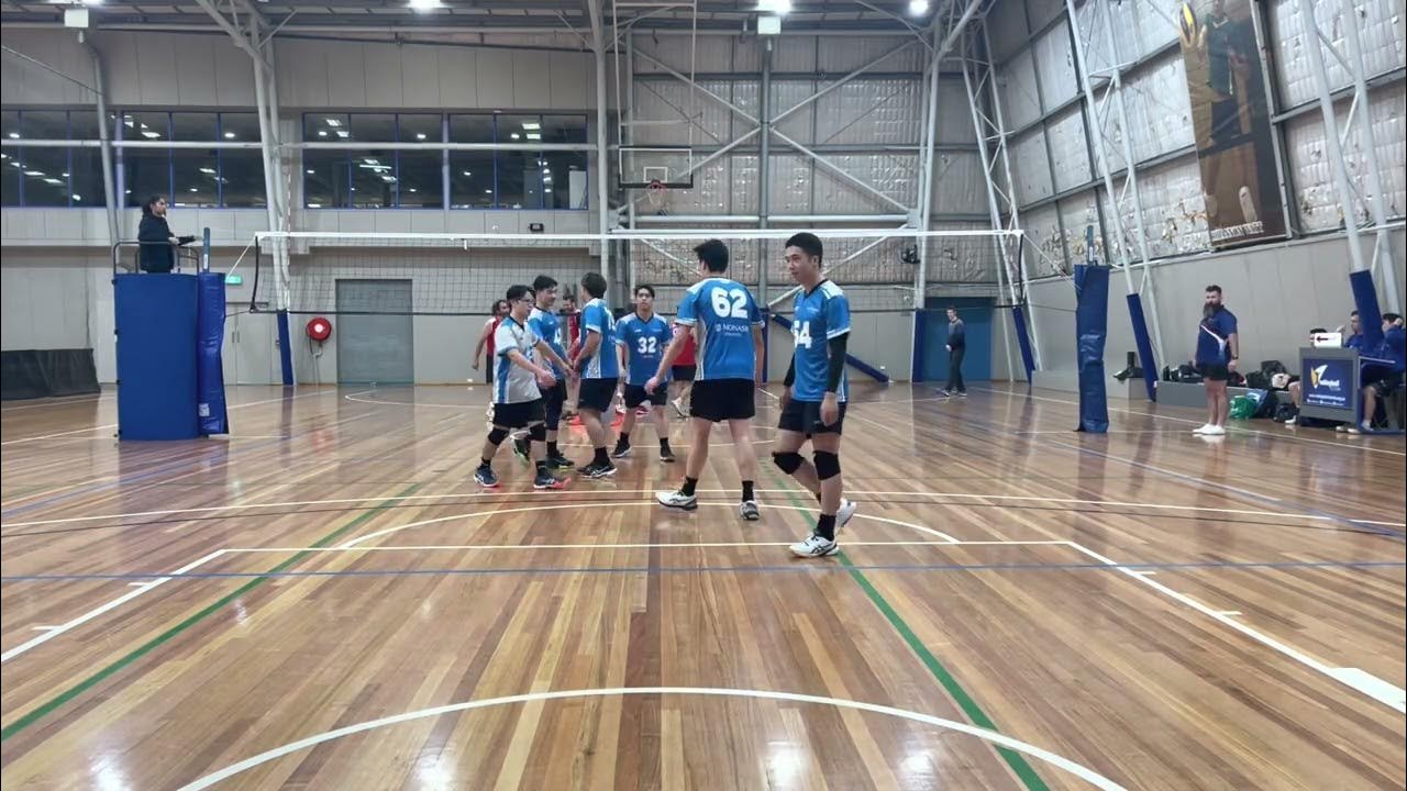 R1 Monash University Volleyball Club BLUE vs Dandenong Volleyball Club WHITE Set 1 YouTube