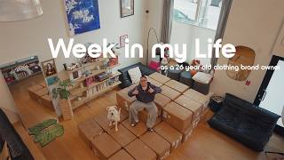 Life as a clothing brand owner | fulfilling 1000 orders, new samples, TMLSSFRVR drop day