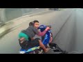 Young biker escapes from police biker | Funny police bike chase (Original reupload + Extended)